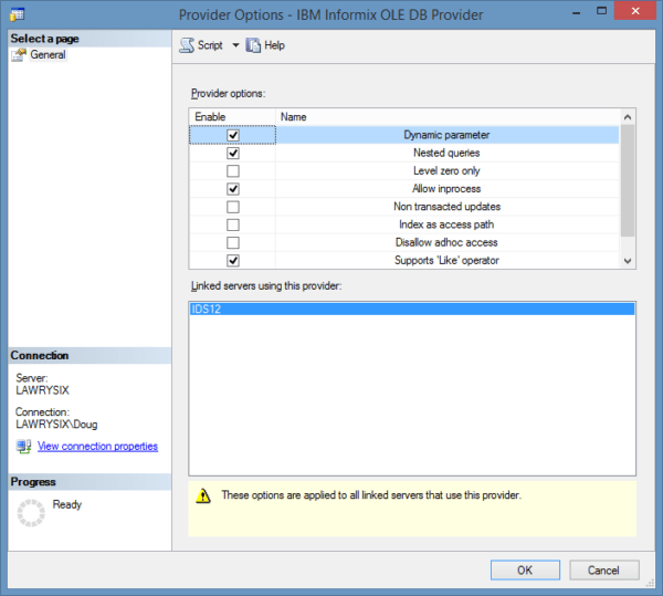 Making Microsoft SQL Linked Server and Informix work - Oninit Consulting